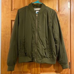 Old Navy Olive Green Bomber Jacket for Women, L